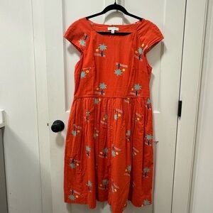 EmilyAndFin Red Print Dress XL